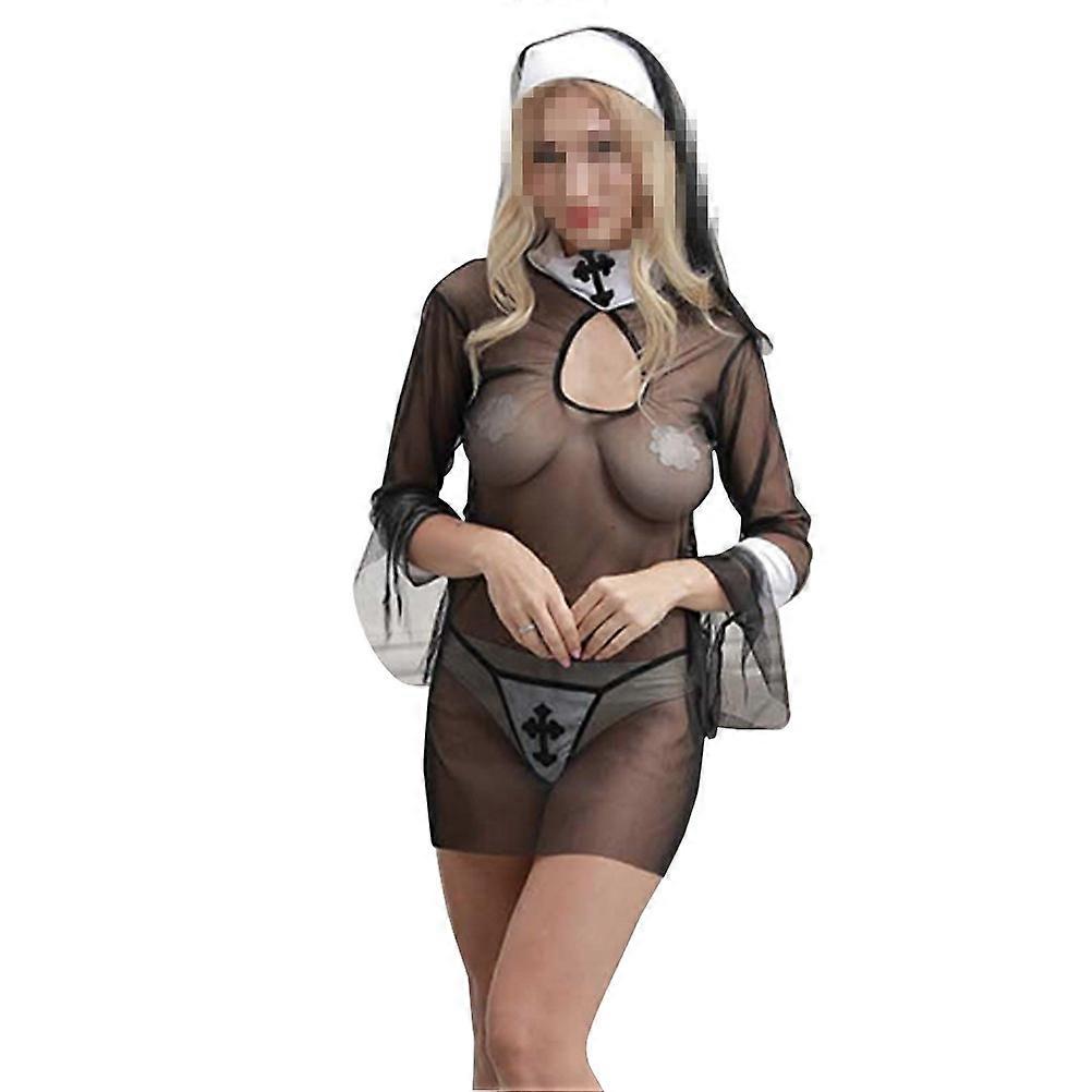 Halloween Nuns Uniform Underwear for Black