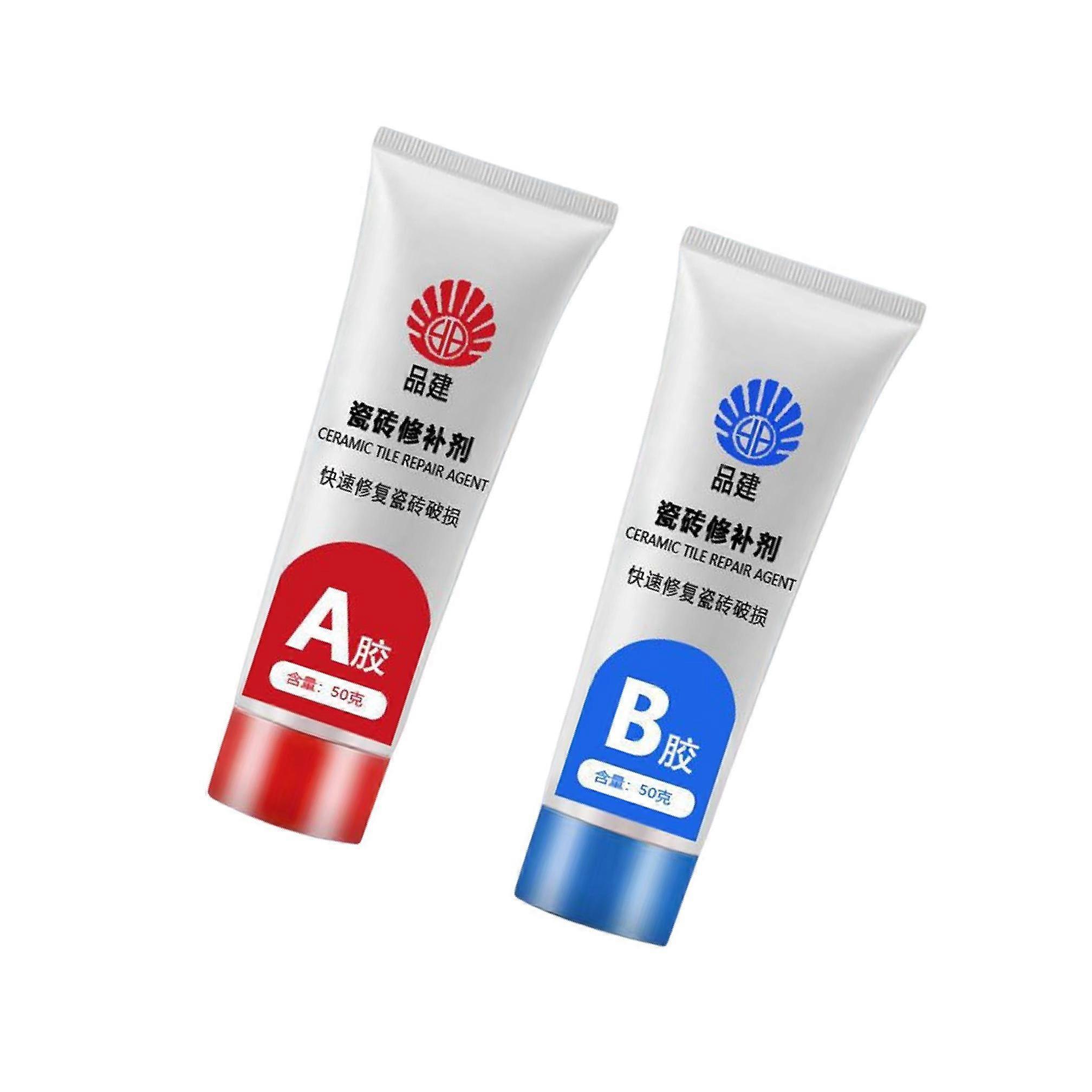 2x Tile Repair Agent Fix Hole Ceramic Repair Paste for Shower Kitchen 