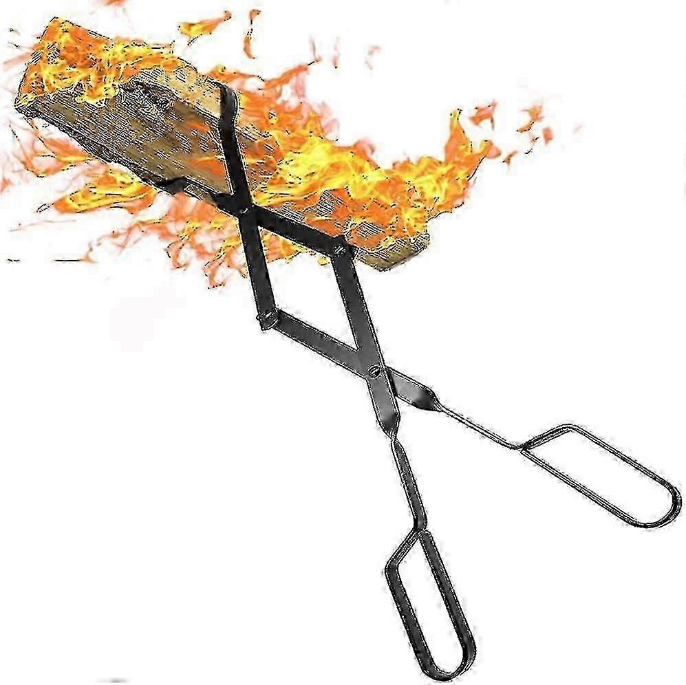 薪のトングロググラバー26 "ファイヤーピットキャンプファイヤーファイアピット焚き火暖炉ヘビーデューティ錬鉄爪大きな屋外屋外屋内ロングウッドSto