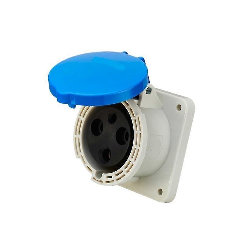 63A 3Pin Aviation Industry Plug Connector IP44 Concealed Socket