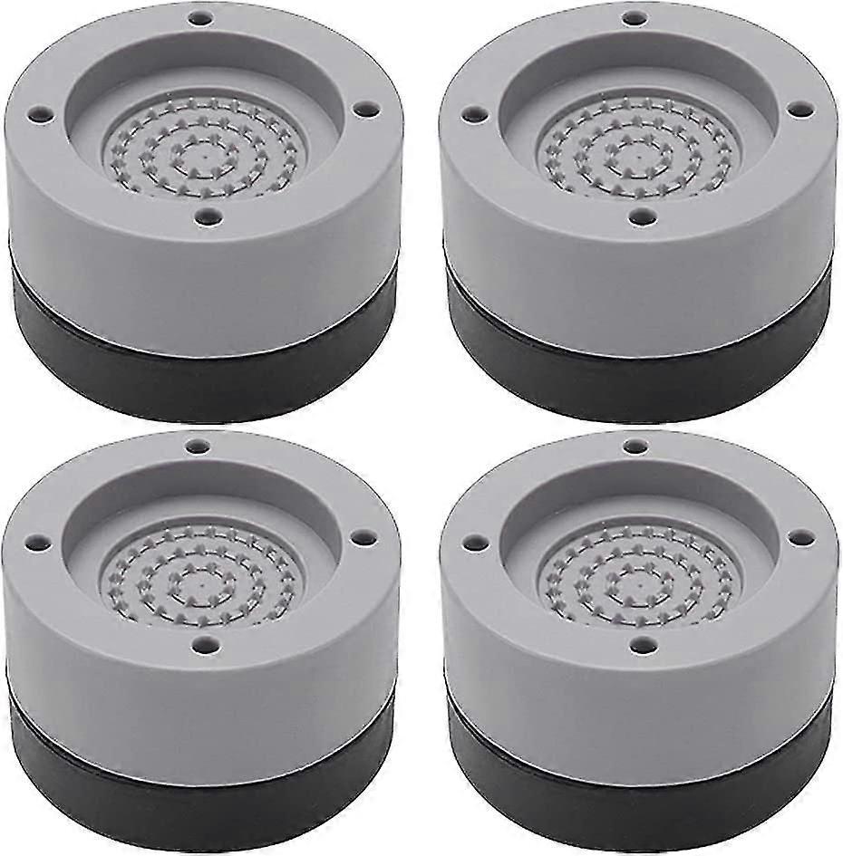 4 pièces Anti-vibration Pieds en caoutchouc pour machine à laver et sèche-linge, Lave-linge Pad Vibration Amortisseur, Vibration Dampener Anti-vibration Mat, Univer