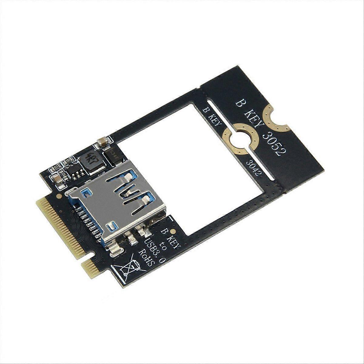 M.2 B-KEY to USB3.0 Adapter Board M.2 B Key WWAN 4G Network Card to USB3.0 5Gbps Expansion Card for 3042 3052