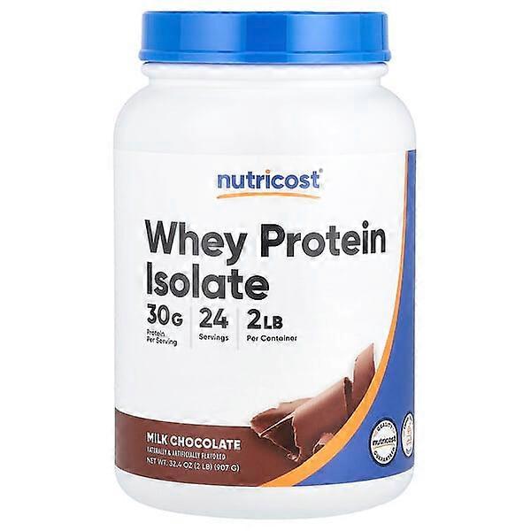 Nutricost, Whey Protein Isolate, Milk Chocolate, 2 lb (907 g)