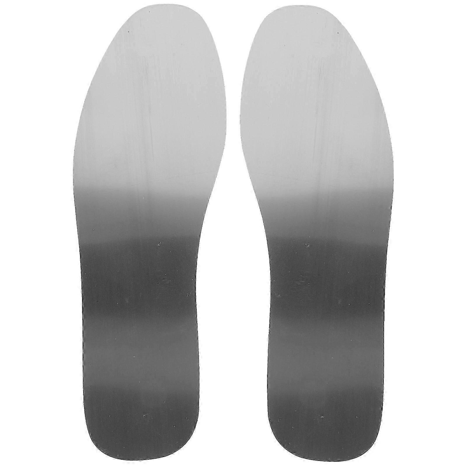 Erkekler Kadınlar için 1 Çift Paslanmaz Çelik Tabanlık Anti Tırnak Delinmeye Dayanıklı Ayakkabı Tabanlık