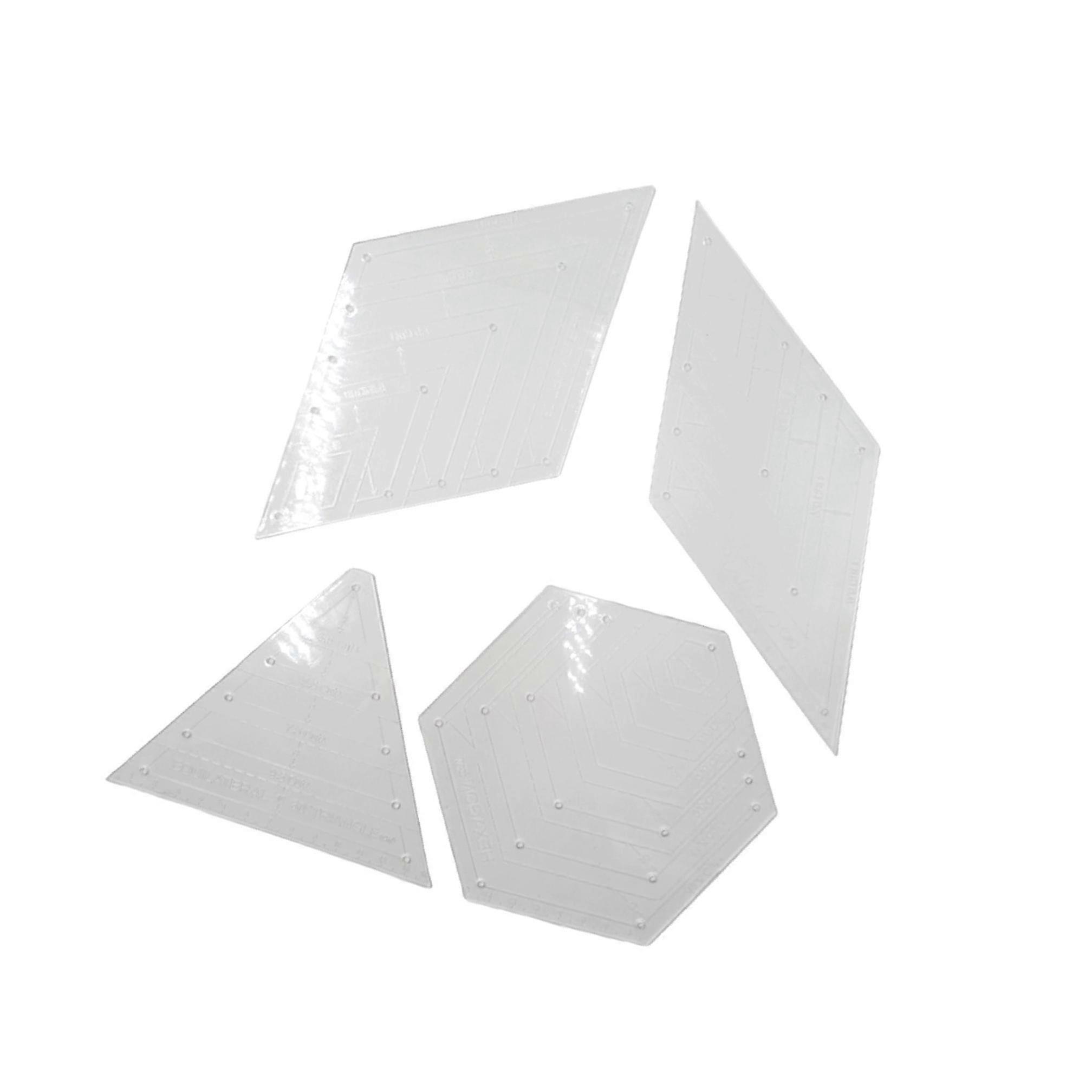 4pcs/set Quilting Ruler Template for Patchwork Tailor Sewing Piecing Binding