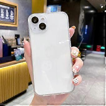 25-26 For iPhone 14 Plus Lens Protection Transparent TPU Phone Case