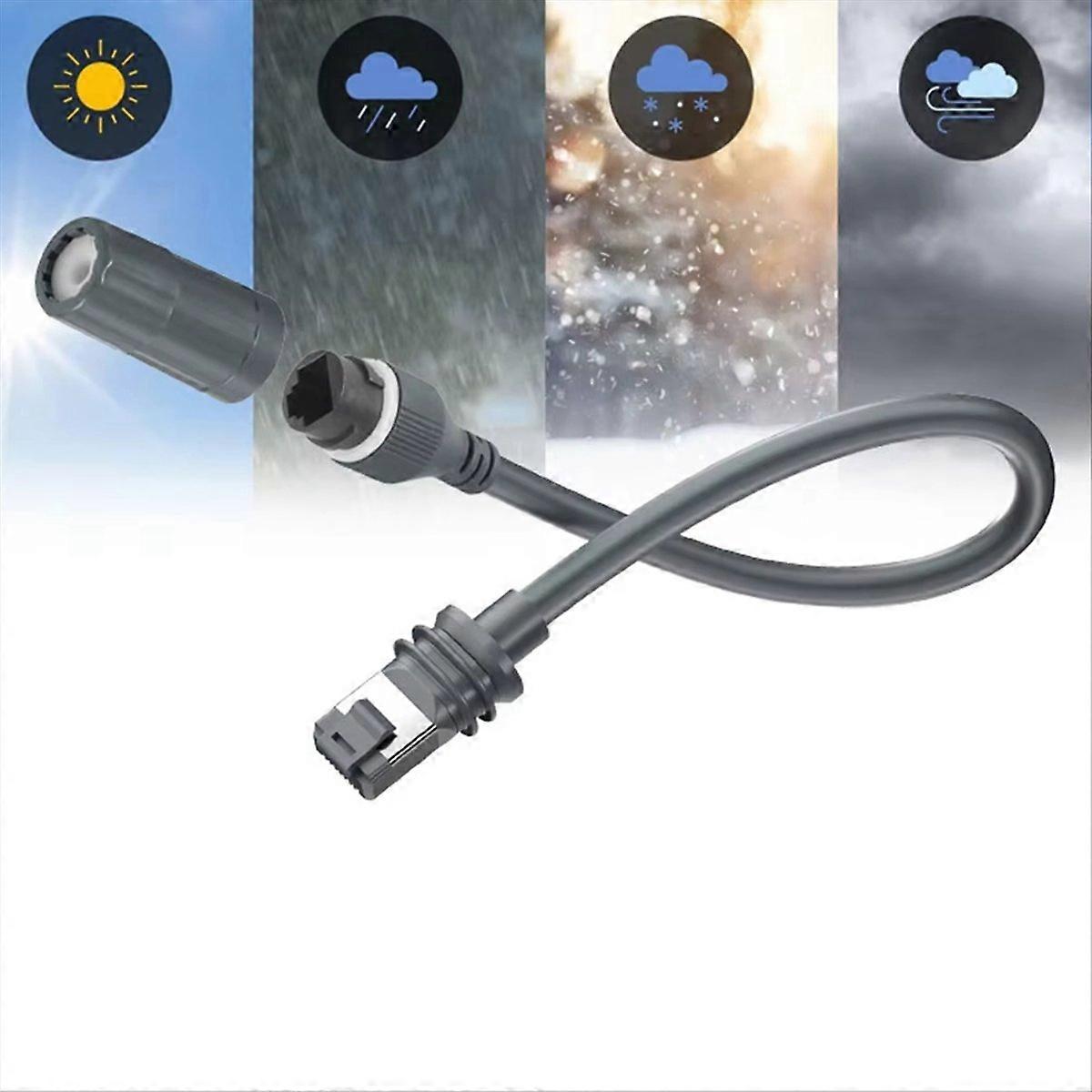 Waterproof Ethernet Adapter Extension Cord Receiver Cable 1 meters