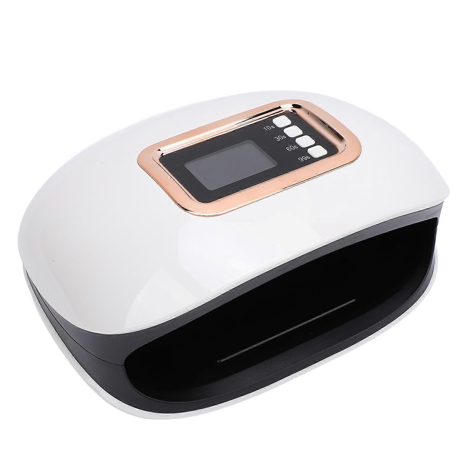 72W Nail Light 4 Timers 36pcs Light Chips Automatic Sensor Multipurpose Gel Nail Polish Curing Dryer for Salon and Home US Plug 