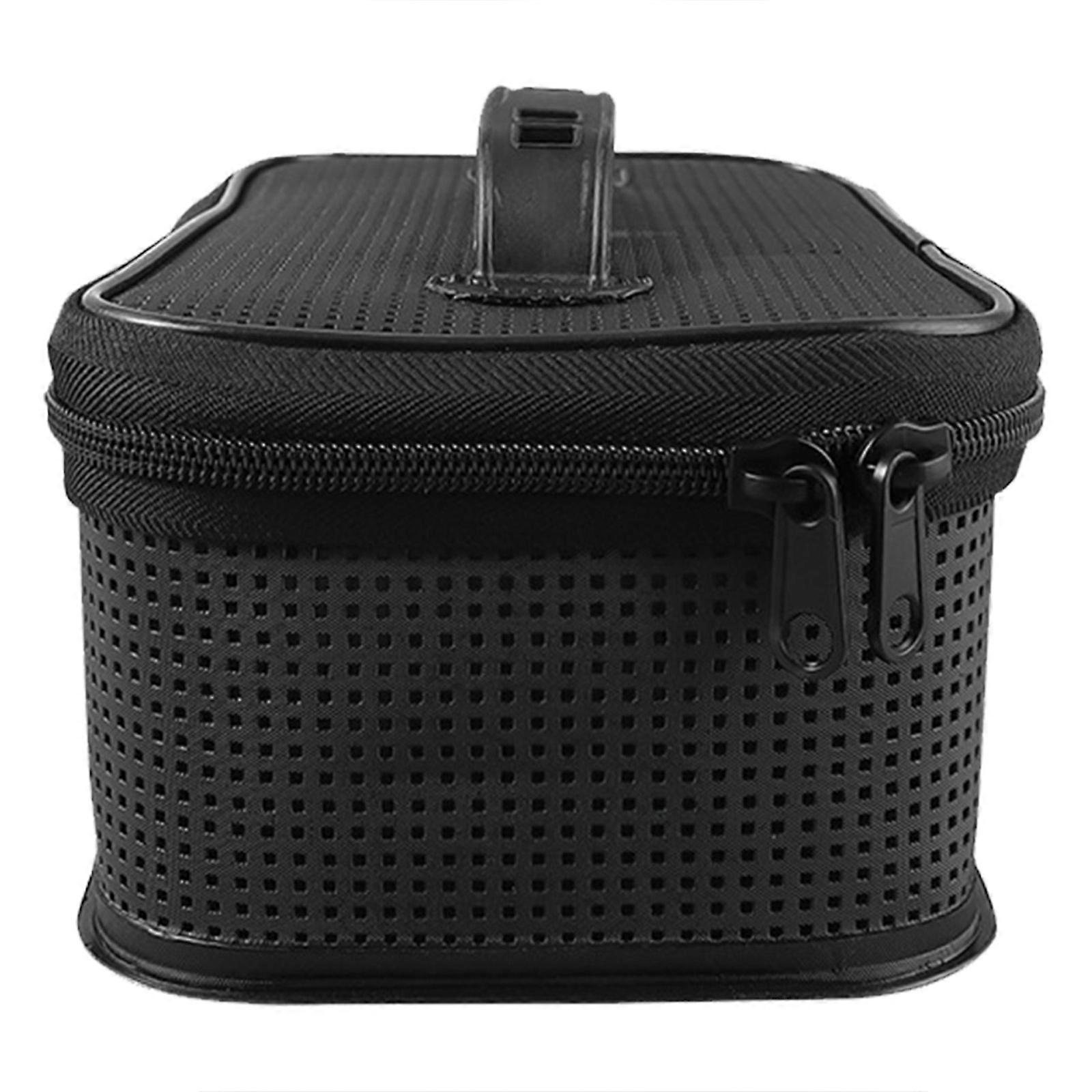 Portable Fishing Gear Bag with Handle Breathable Mesh Bag Zipper Closure Fishing Tackle Storage Case Lure Baits Bag Multicolor