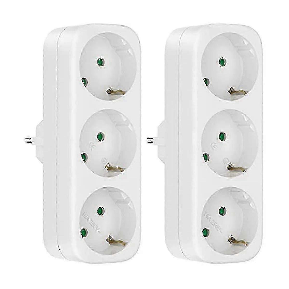 Multi Socket Without Cable, 250v/16a Socket Adapter, Portable Sockets, 3680w Converter Socket Eu Pl-In Stock