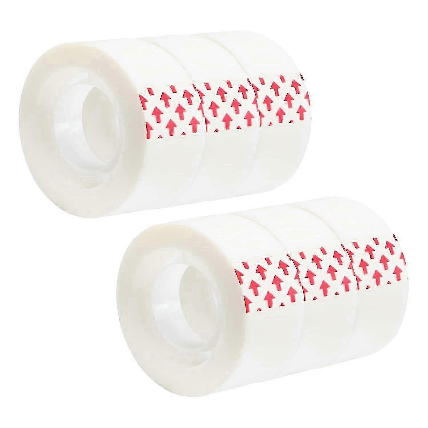 6 Rolls Foggy Translucent Wrapping Tape - 0.7 Inch, 27.3 Yard