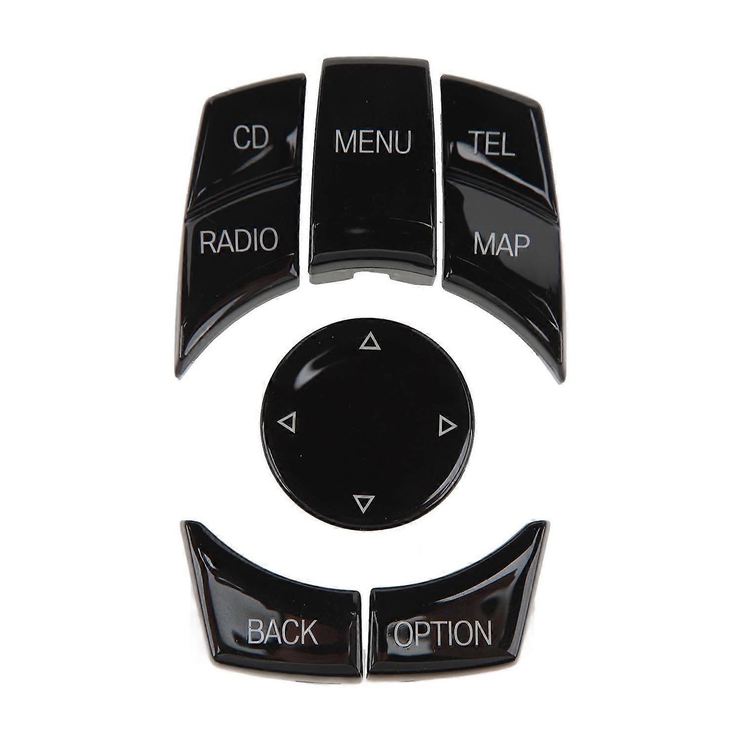 6PCS Central Multimedia Buttons Exquisite Surface Smooth Touch Control Knob Button Cover Fit for 1 3