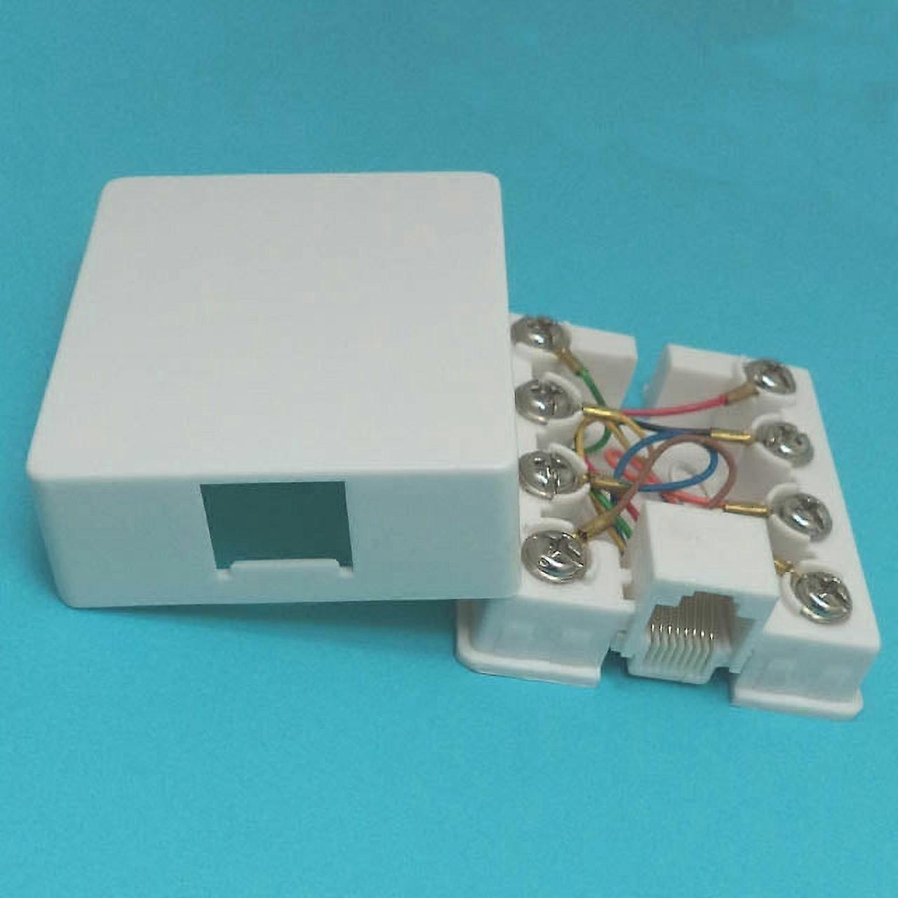 AGM-702 - BASEBOARD MOD JACK 8P8C SINGLE WHITE