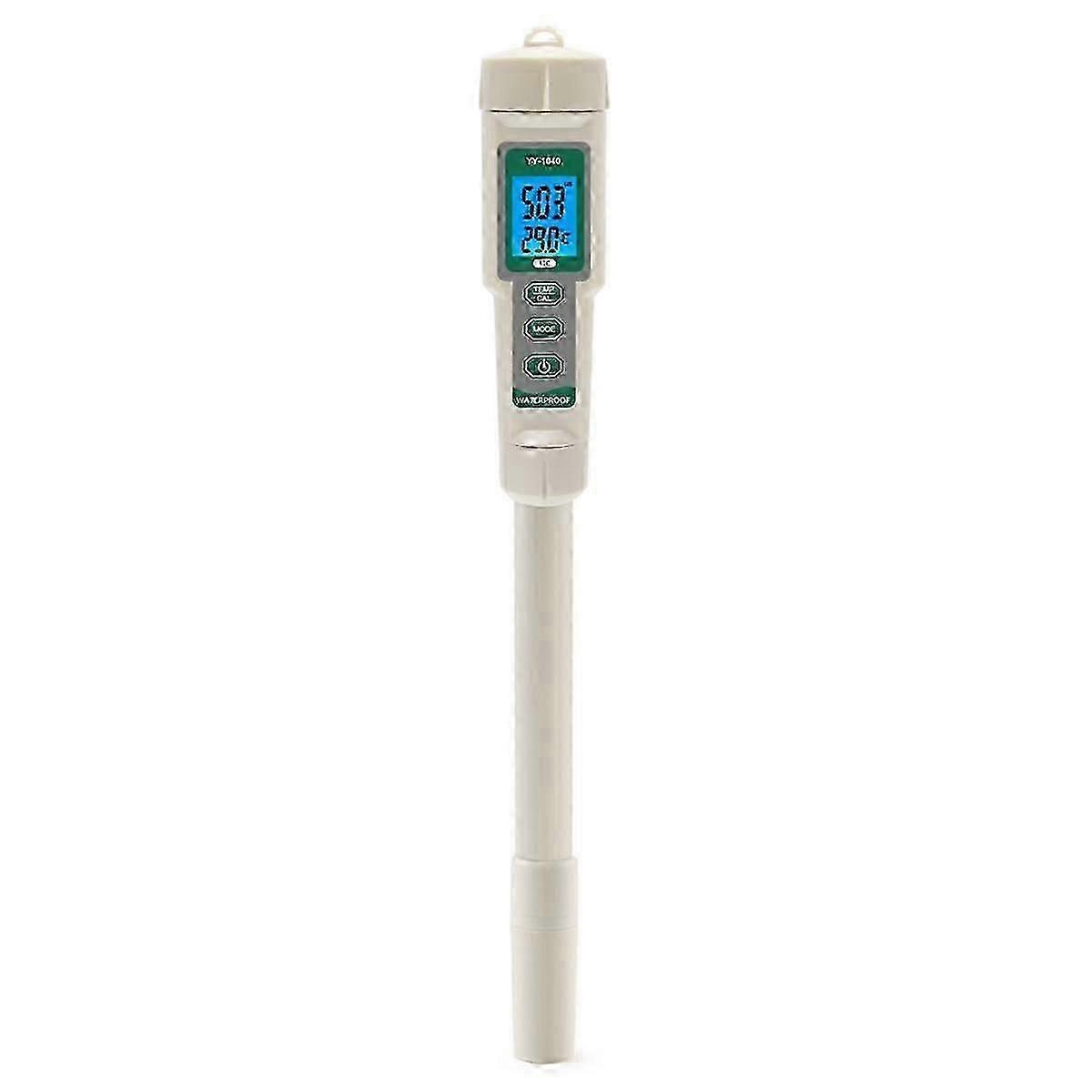 Professional Hydroponic Meter 4 in 1 PH EC TDS TEMP Tester Monitor Long Probes for Nutrient Solutio