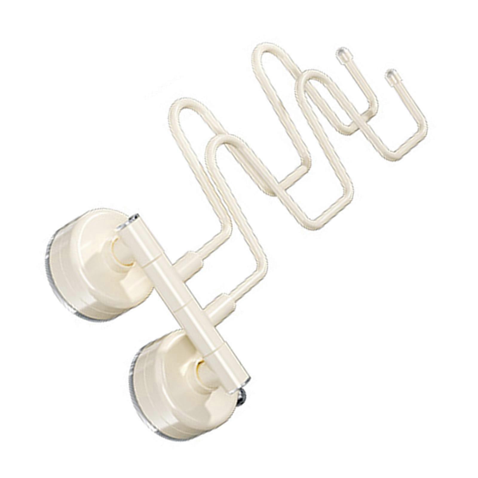 Foldable Shoe Drying Station With Secure Suction Technology Rustproof Iron Construction  Milk white