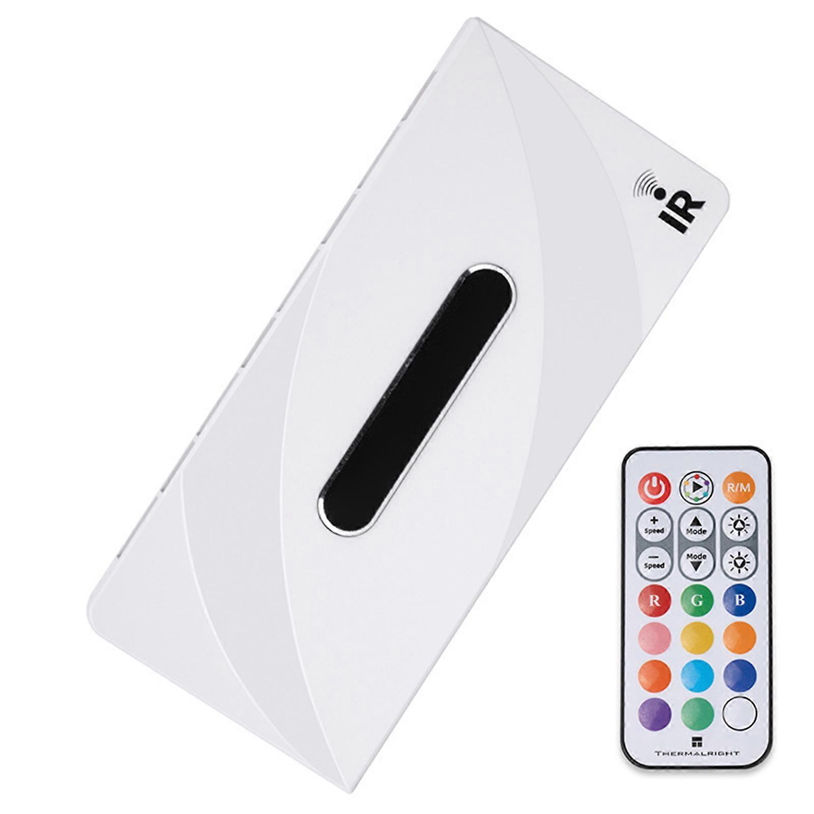 Multiple Device Fan Hub X8 IR Controller Tool Less Installation For Customizable Gaming Rigs  White