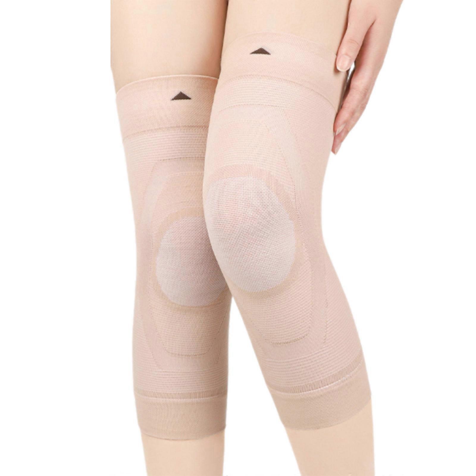2Pcs Breathable Elastic Knee Protectors Comfortable Knee Sleeve For High Intensity Exercises And Joint Comfort  color XL