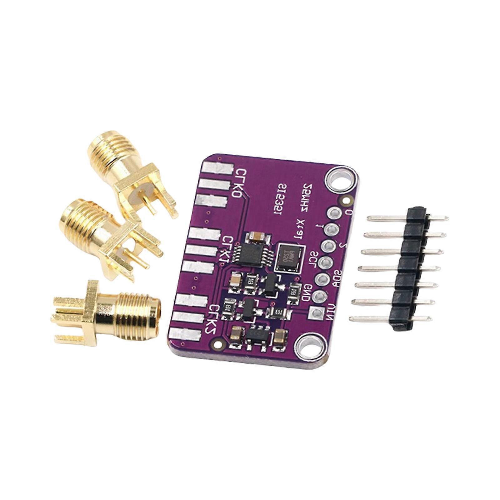 Adjustable I2C Signal Source Module 3Independent Outputs 8kHz-160MHz Ranges Signal Generator For Frequency Synthesis Multicolor