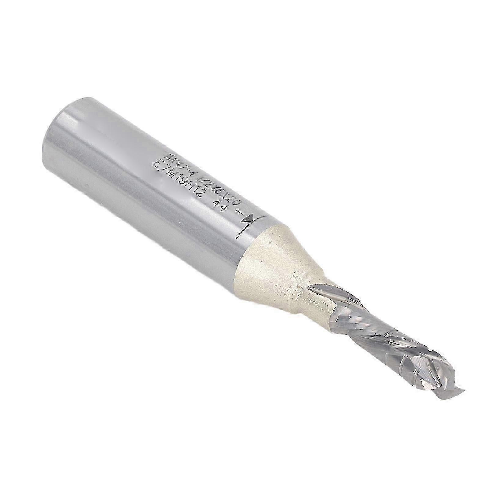 Cutting Bit 1/2in 2 Slot Router Drill Rotary Tool Tungsten Steel CNC Woodworking Cutter Tool