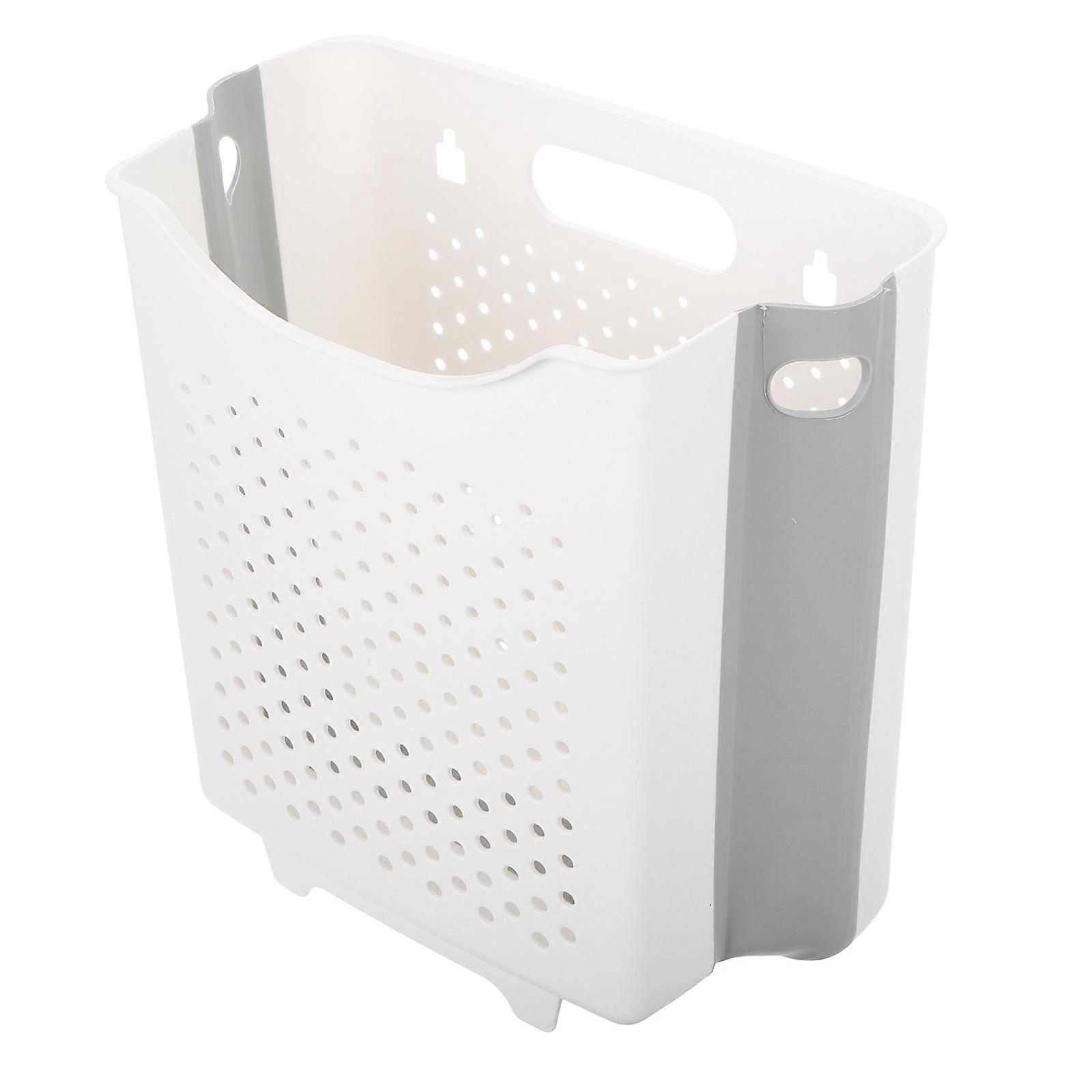Wall Mounted Laundry Basket Plastic for Dirty Clothes Foldable Hamper