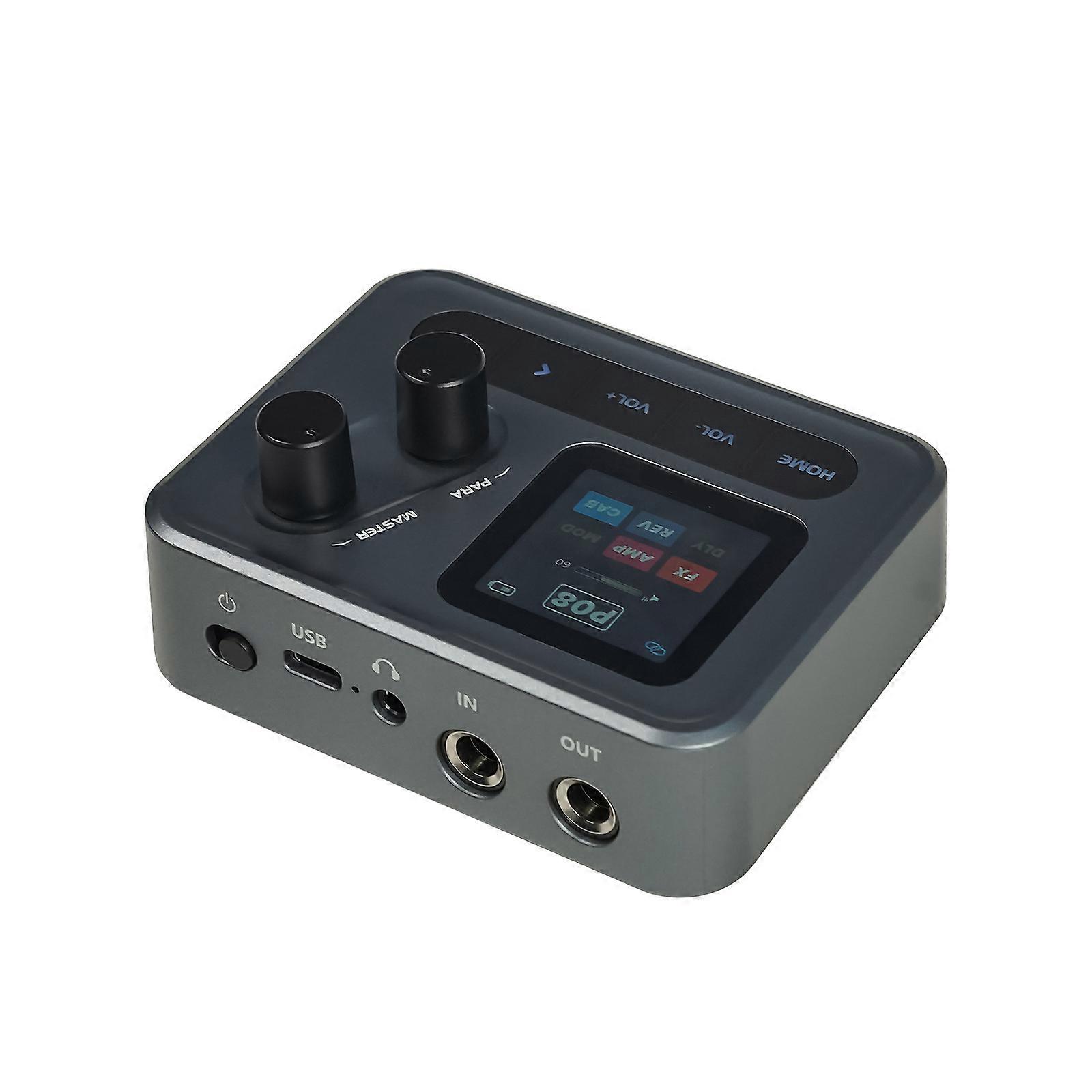 Guitar Bass Effects Unit Integrated Amp Simulation Noise Suppression Easy Operations Professional Grade Sound Multicolor