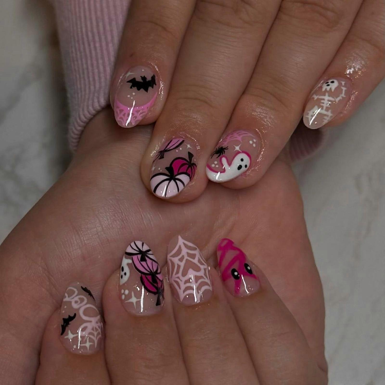 Elegant Short Ellipsoidal Persist Hoofs Fall Halloween Vegetable Bat Plan ABS False Hoofs For Elegant Instances Multicolor