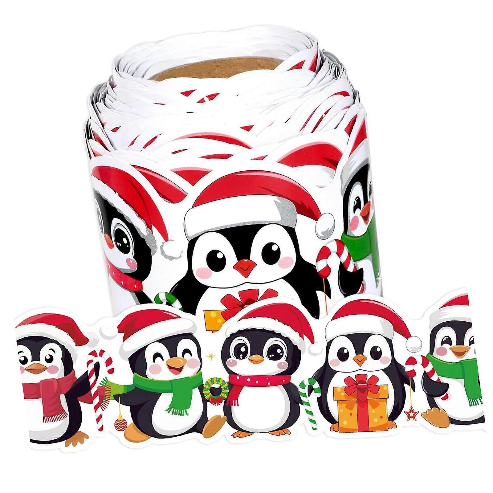 Removable Recyclable Christmas Border Transfers For Partitions Entrances Easy Skin Denial Remainder DIY Craft Multicolor