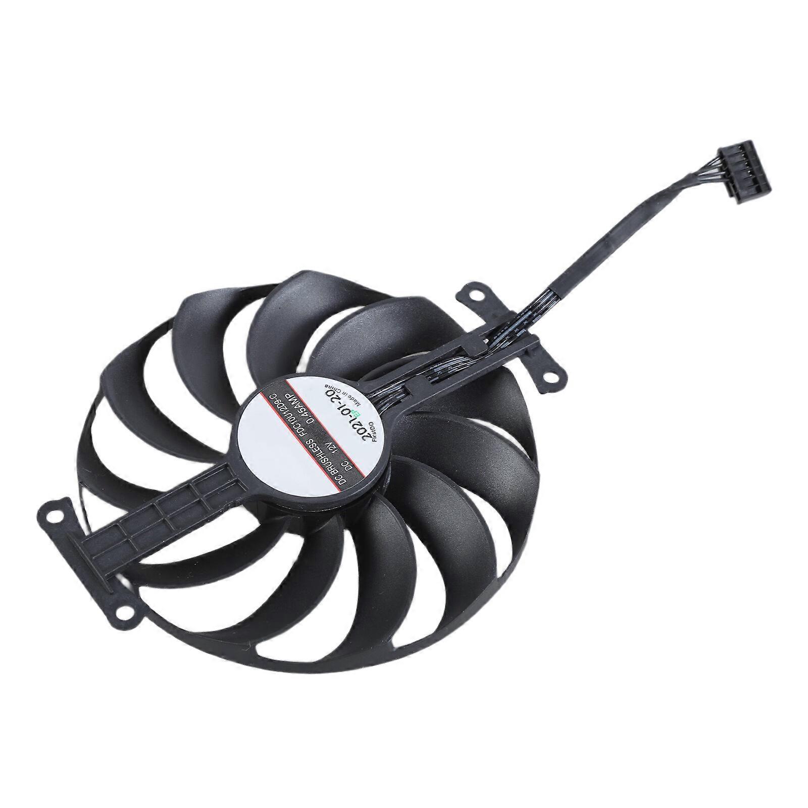 95mm 4Pin Video Card Fan Graphics Card Cooling Graphics Card Radiators Installation for GTX1650 1630 GDDR6 4GB FDC10U12 Multicolor