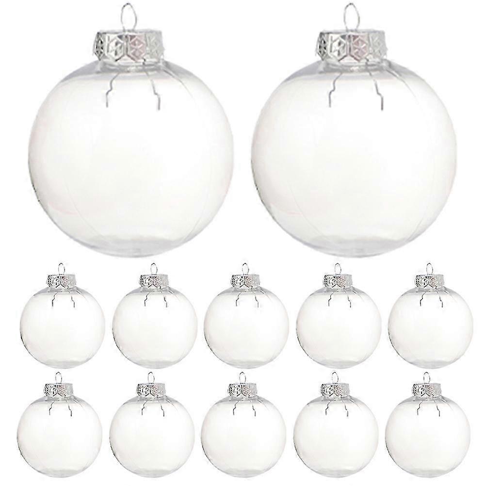 DIY Christmas decorations set - 15pcs fillable balls for holiday tree