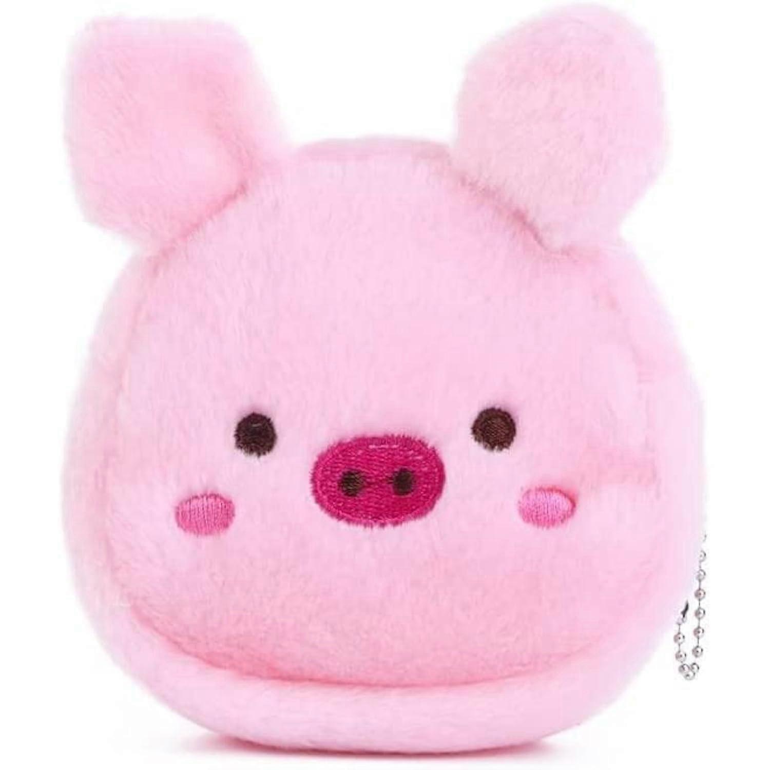 mini plush bag with keychain, plush animal