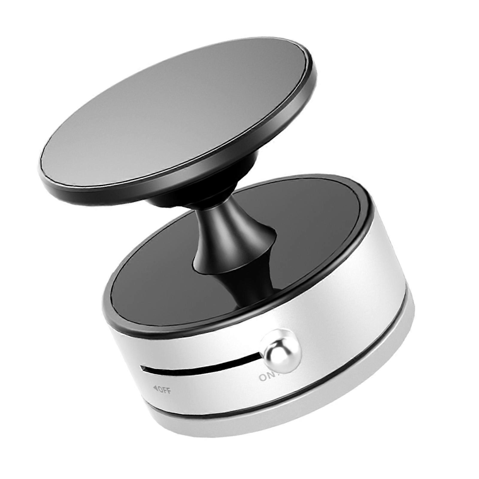 Supporto per auto con rotazione a 360 gradi, antiscivolo, regolabile, supporto per cruscotto, per telefono, navigazione, uso in viaggio, argento