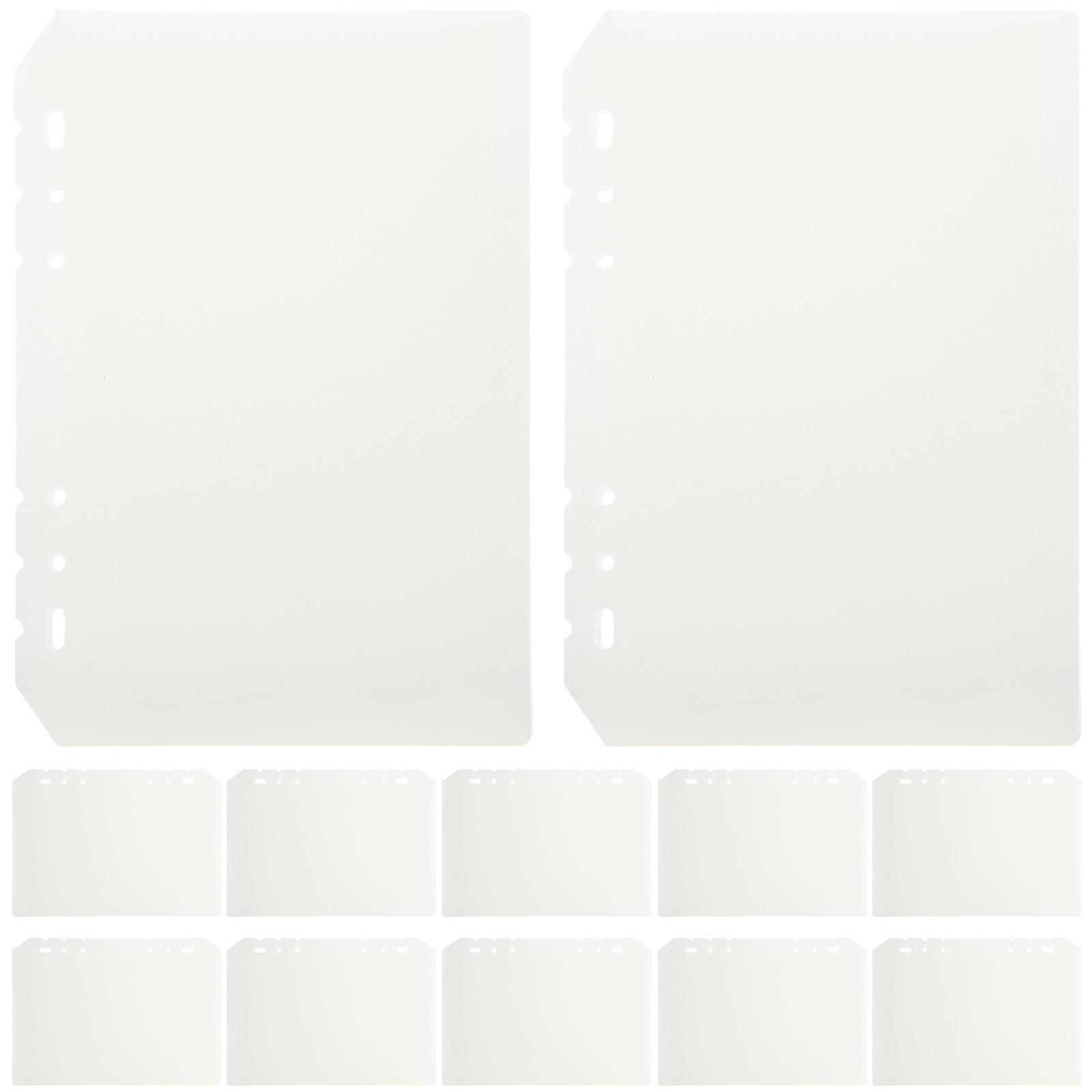 12ks Deliče spojiva 6-otvorové priehradky s voľnými listami Značky strán zošita Oddeľovače spojív A5