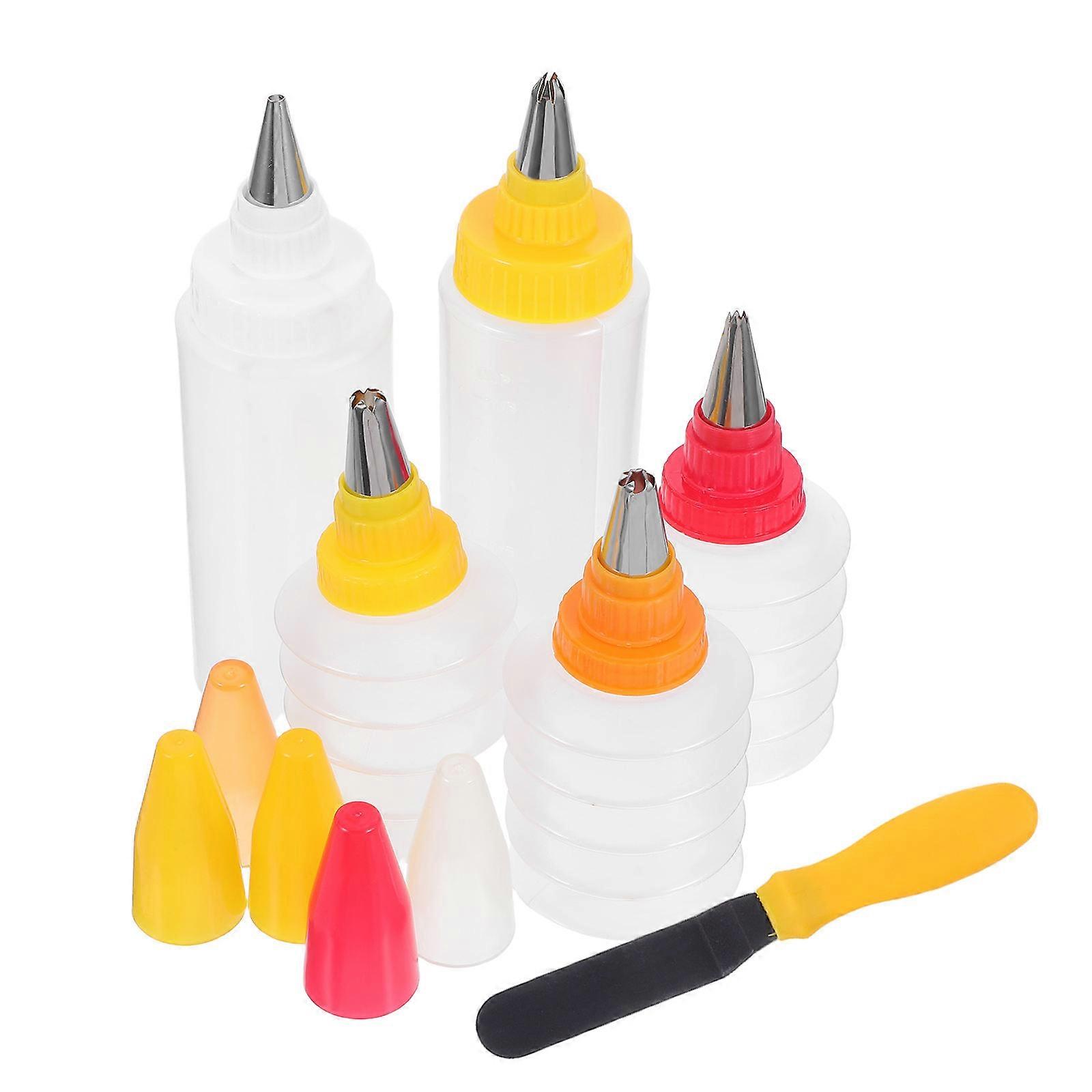 Household Cookie Decoration Tool Icing Bottle for Cake 6Pcs