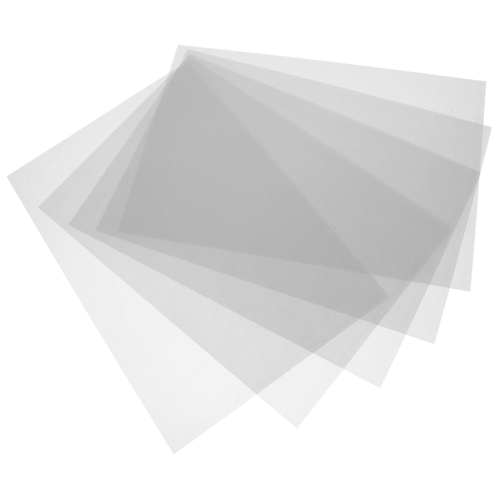 DIY Craft Heat Shrink Sheets Silver Color 5Pcs Bops Material Set