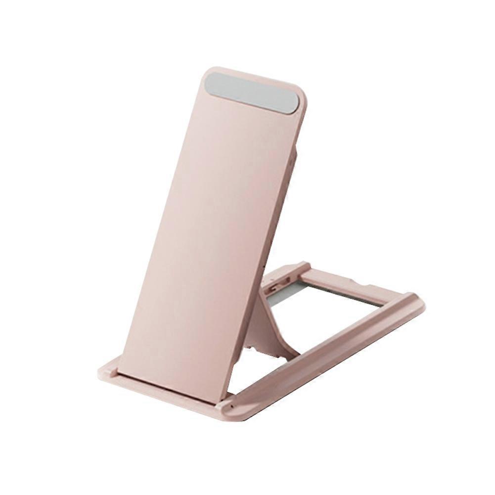 Universal Tablet Stand Foldable Storage Portable Sticky Tablet Bracket for Desktop E-Reader Bracket Tablet Holder Pink
