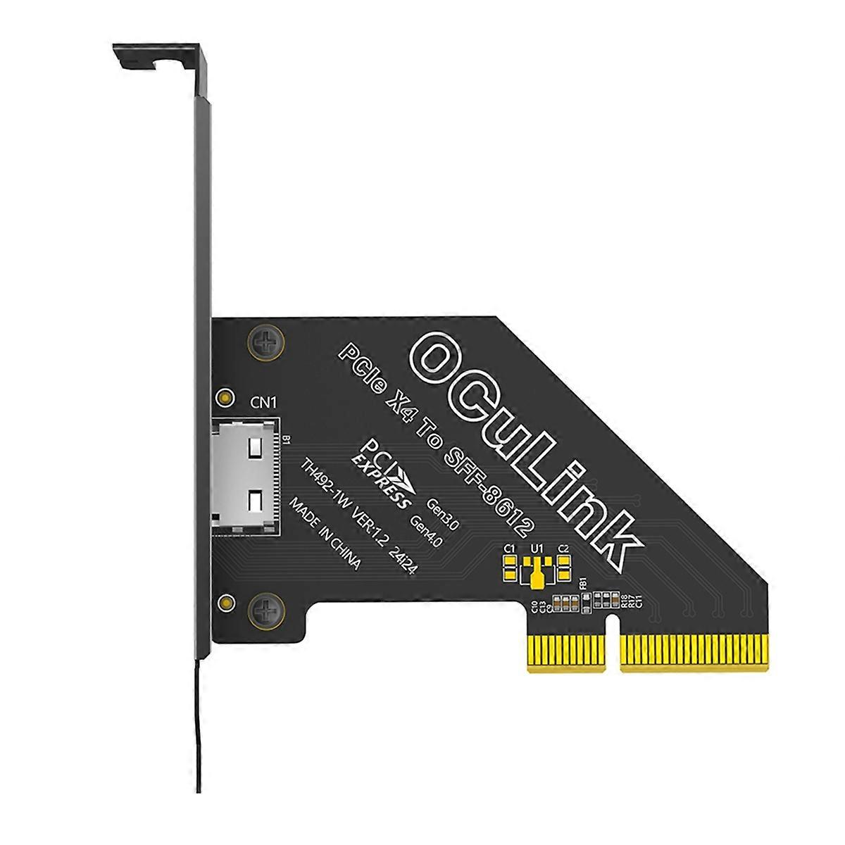 PCI-E 4X 4.0 to Oculink SFF-8611/8612 Expansion Card Adapter