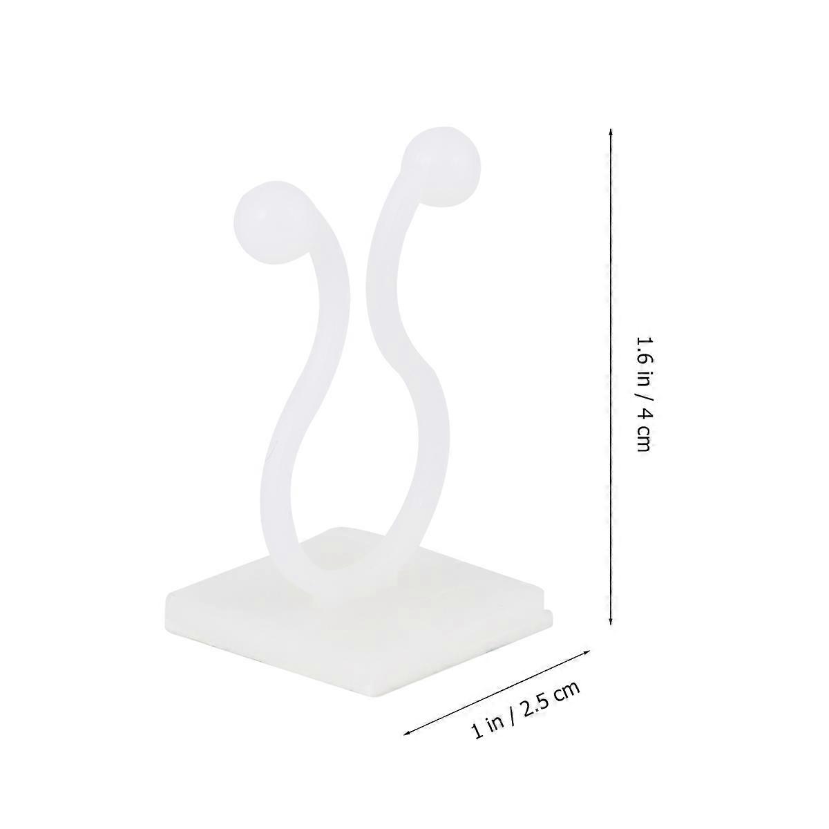 Scindapsus Aureus Fixing Hook Plant Traction 30Pcs White for Garden