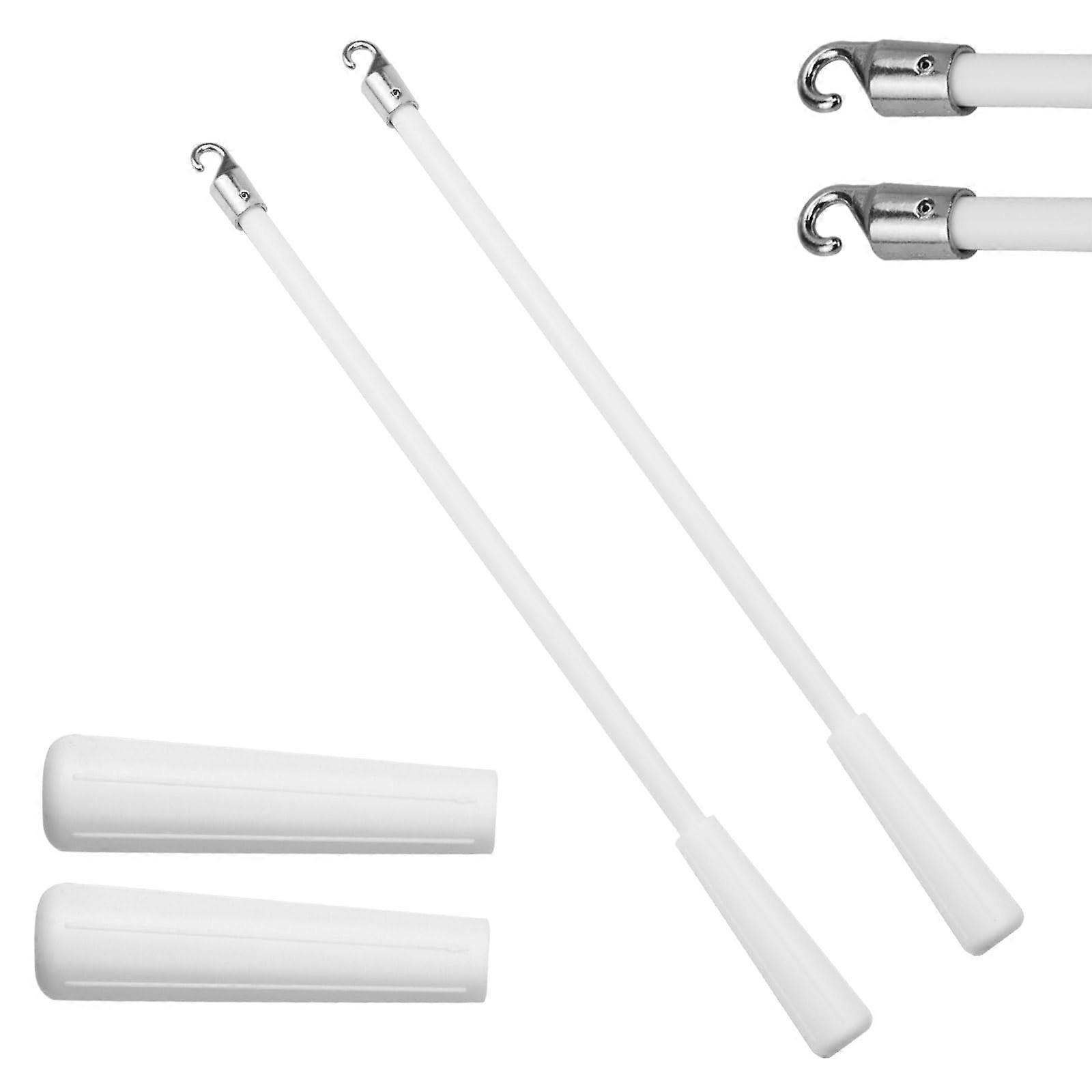 2 Pack 24 Inch Blind Wand Replacement with Hook for Vertical Window Blinds Parts