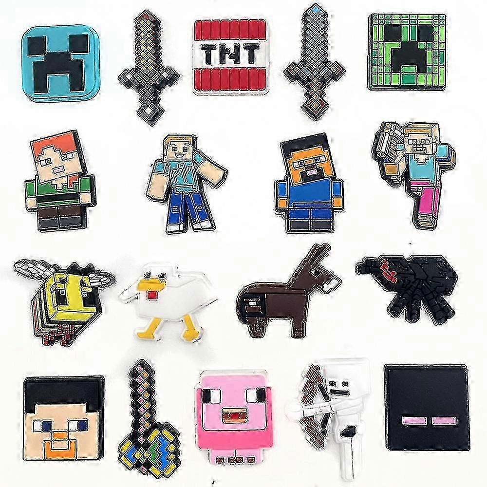 18Pcs Shoe Charms, Game Minecraft Series Sports Decor Accessories C...