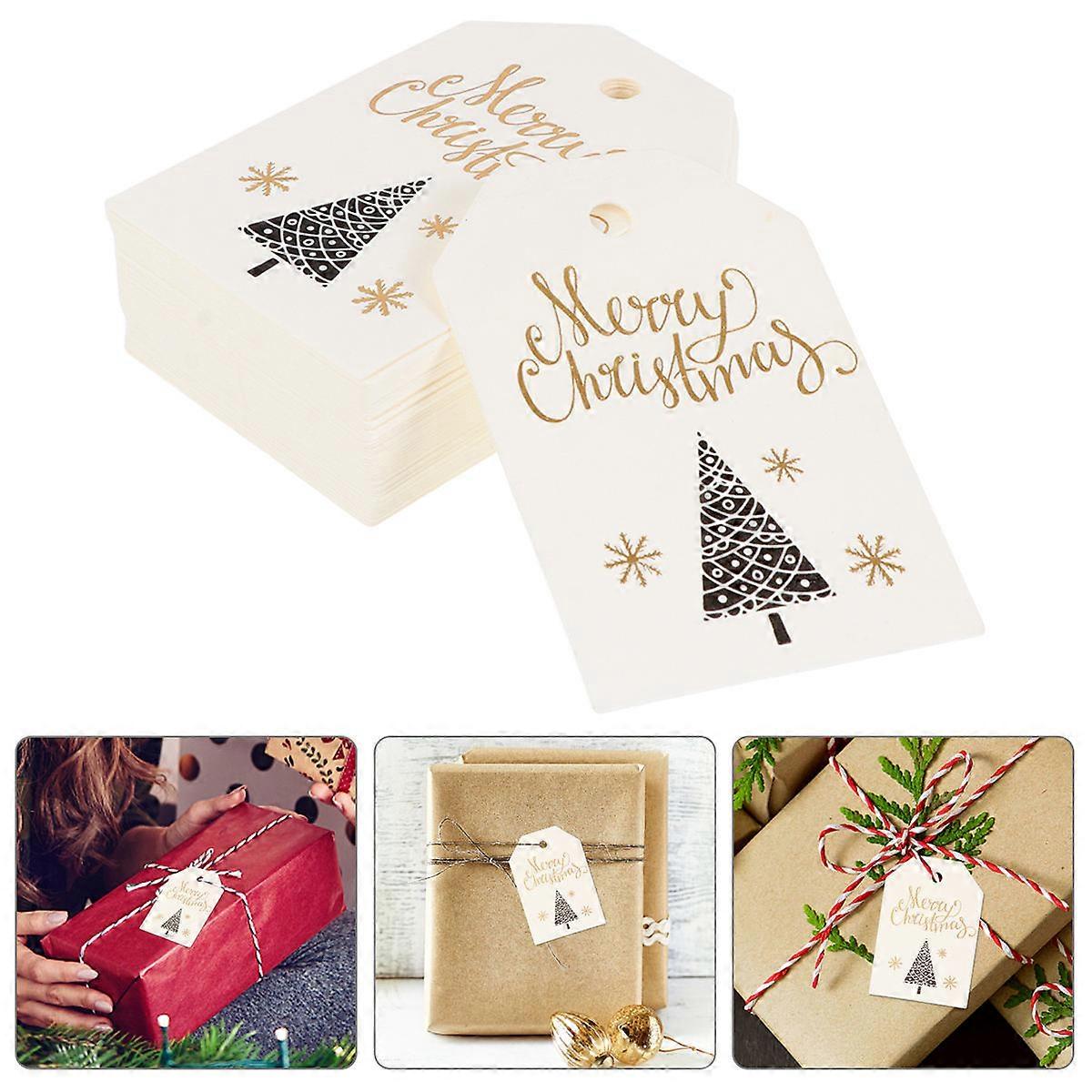 Christmas Tree Bookmark Tags for Decoration 100Pcs Included