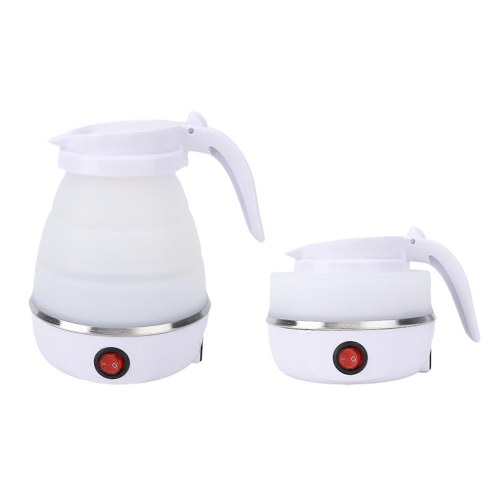 600ml Travel Electric Kettle Foldable Silicone Fast Boil with Auto Shutoff and Detachable Cord