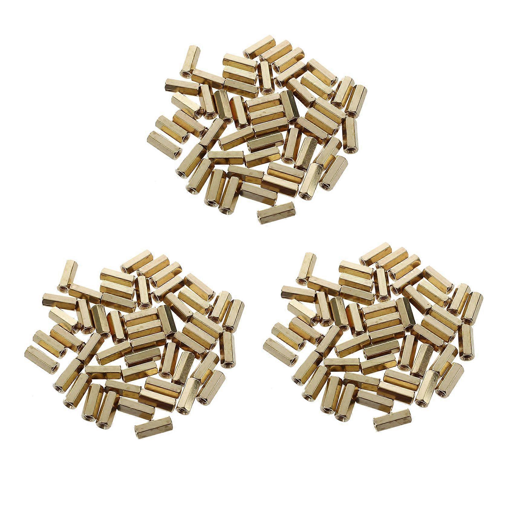 12mm Long Metal Hexagonal M3 Female Thread PCB Standoff Spacers 150 Pcs