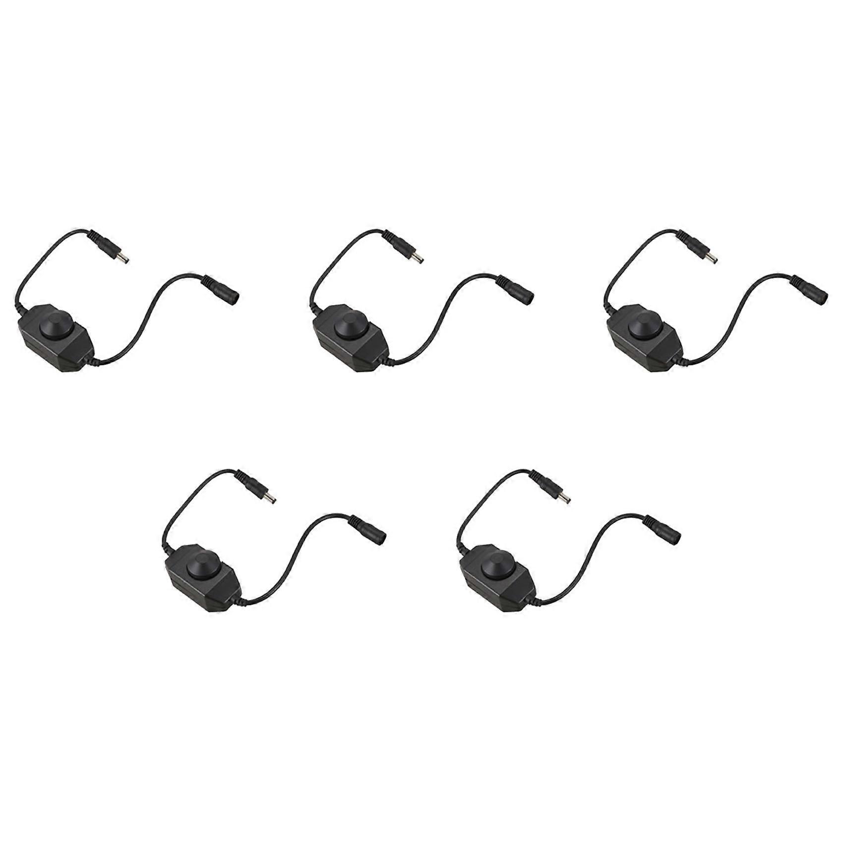 5X 12V / 24V 6A LED Dimmer Controller Adjust Brightness for Easy Color Clear, Black
