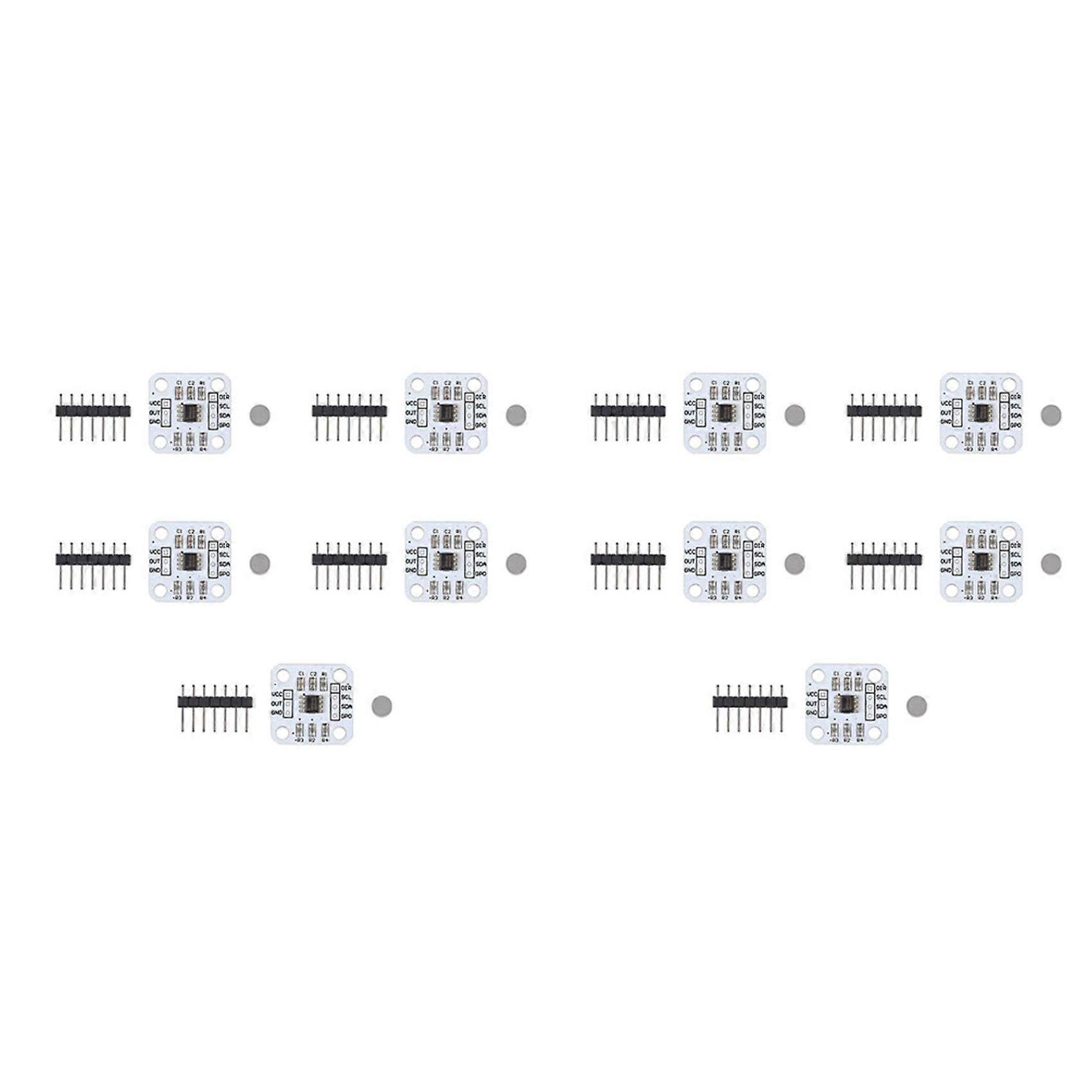 10Pcs AS5600 Magnetic Encoder Magnetic Induction Angle Measurement Sensor Module 12Bit High Precision