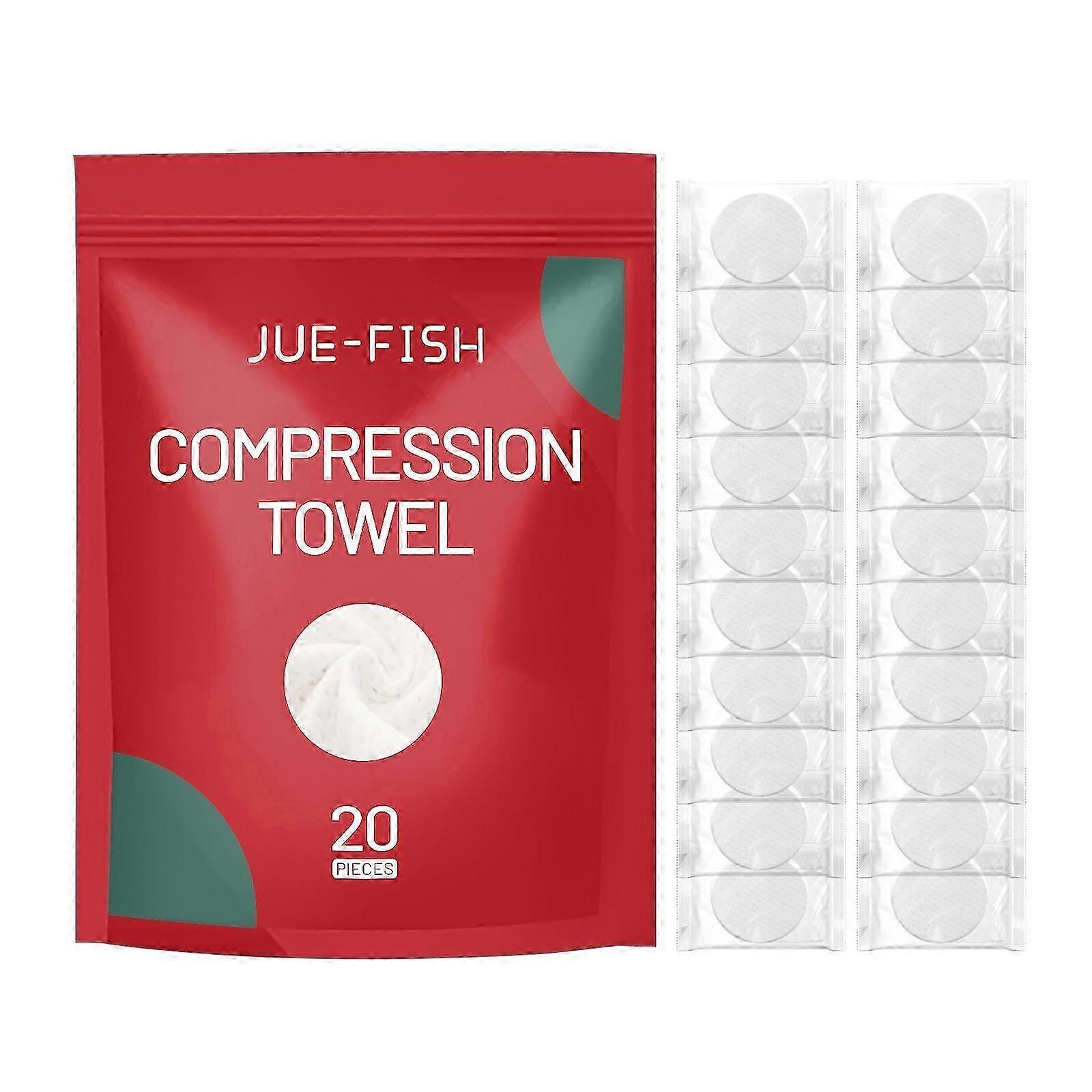 Portable Compressed Cotton Towels  20 Pack, TravelFriendly DualUse Disposable Face  Bath Towels, QuickExpand, EcoFriendly, Perfect for OntheGo