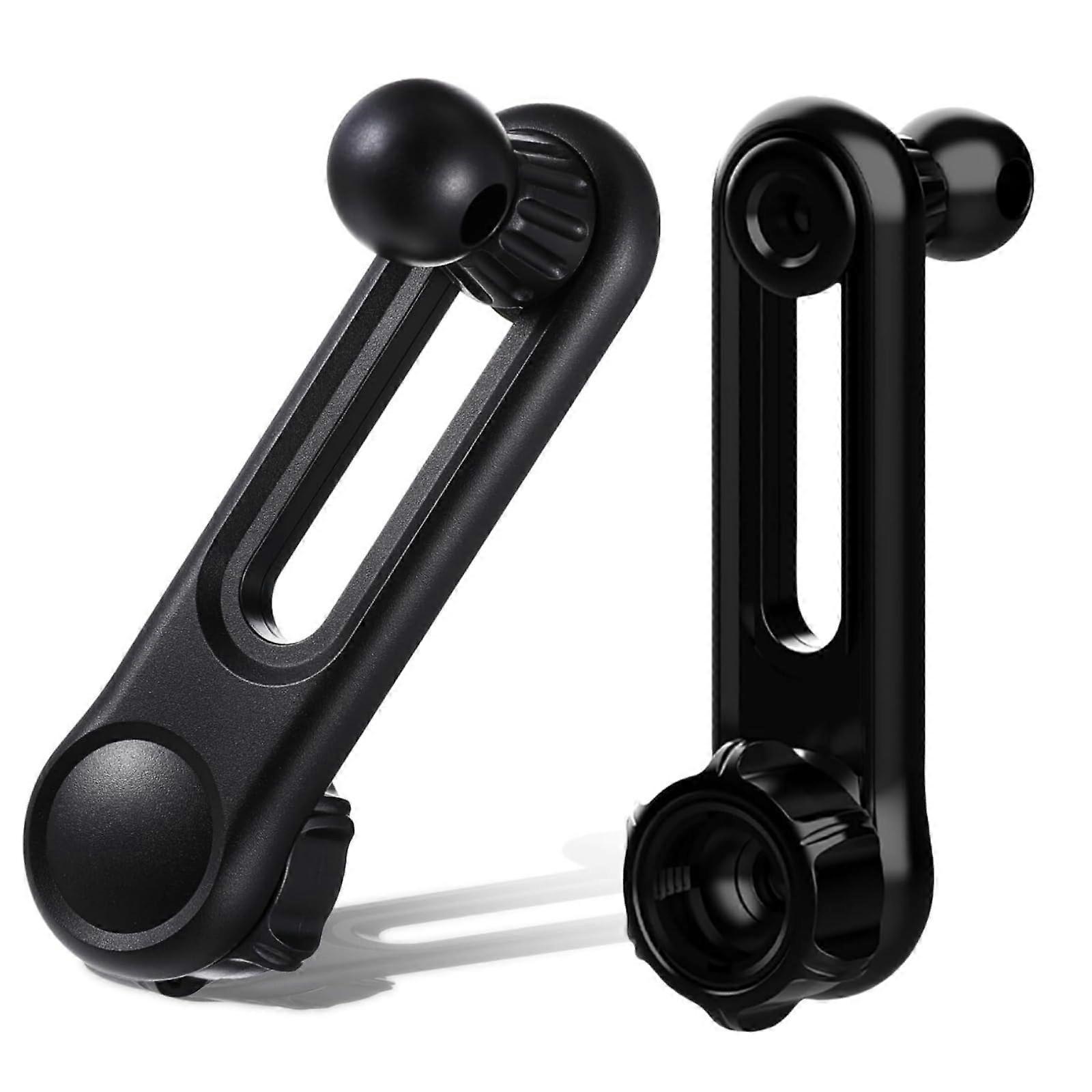 17mm Ball Mount Extension Arm 360° Rotation Adjustable Length Dual Ball Ends for Car Phone Holder GPS