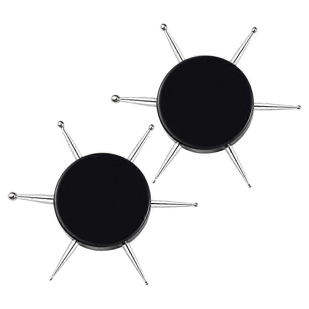 Black Nail Dotting Tool Circular Dot Painting Tool for Manicure 2Pcs Set