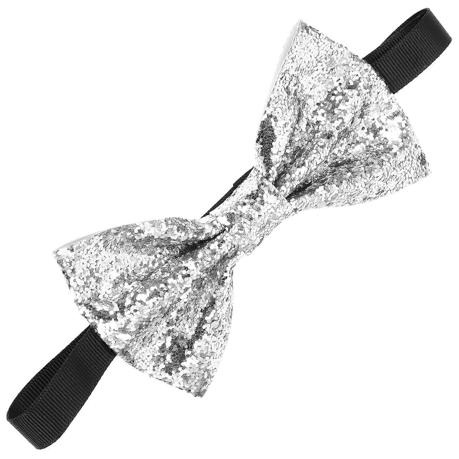 Papyon Resmi Smokin Papyon Önceden Bağlanmış Papyon Ayarlanabilir Papyon Balo Glitter Kostüm Aksesuar