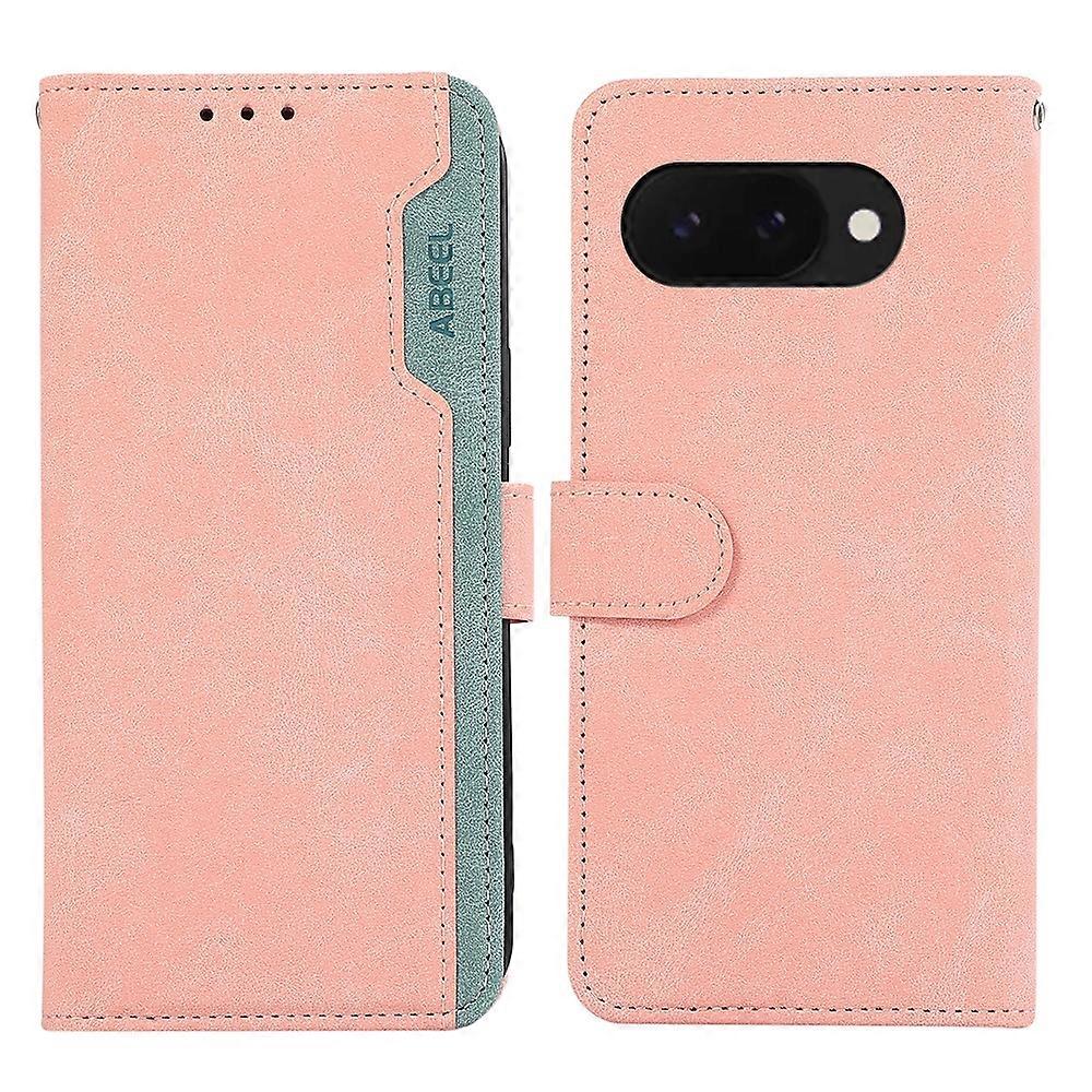 ABEEL Color Block Magnetic RFID Leather Phone Case