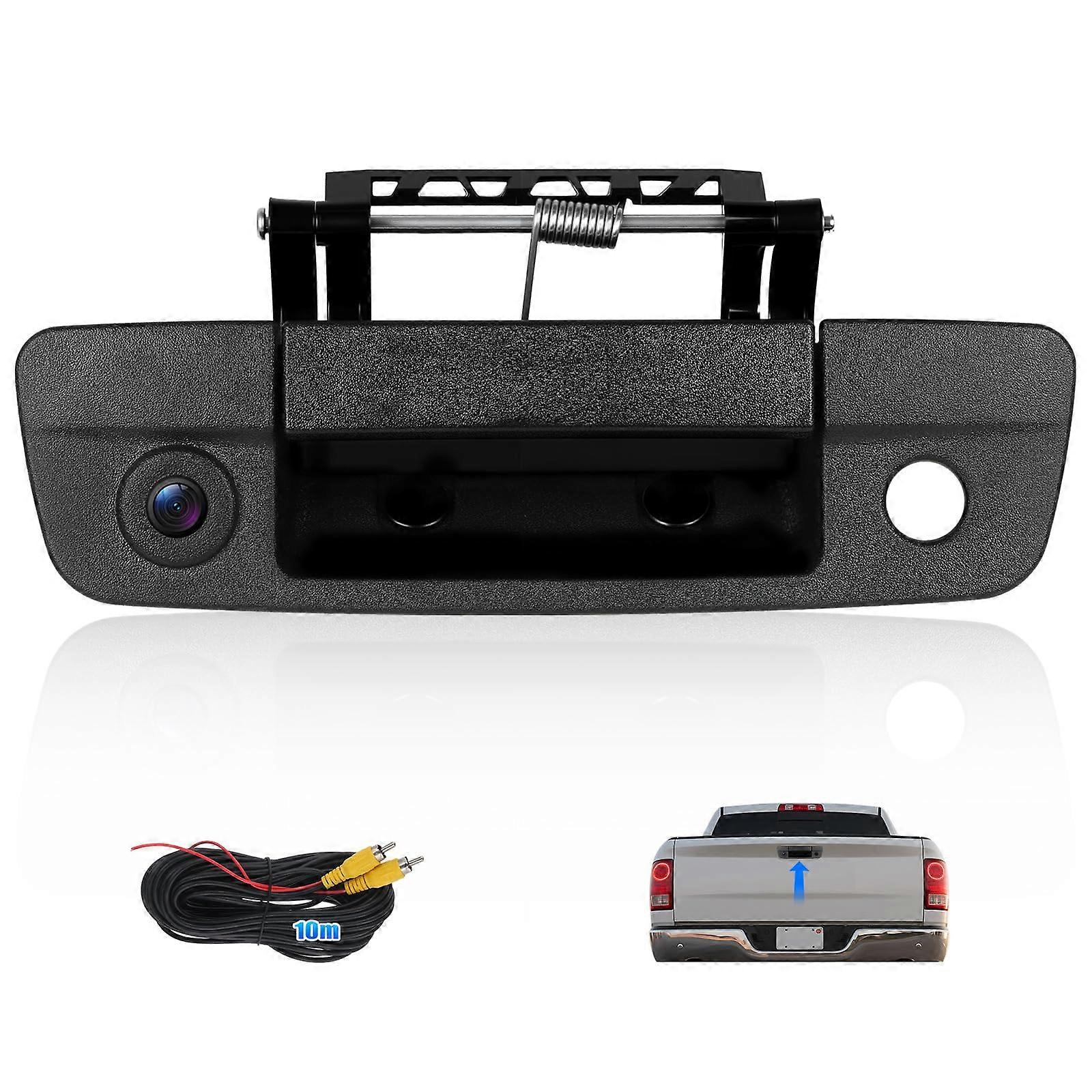 Tailgate Handle Backup Camera with Wide Angle Night Vision IP67 Waterproof Compatible with Dodge Ram 1500 2500 3500